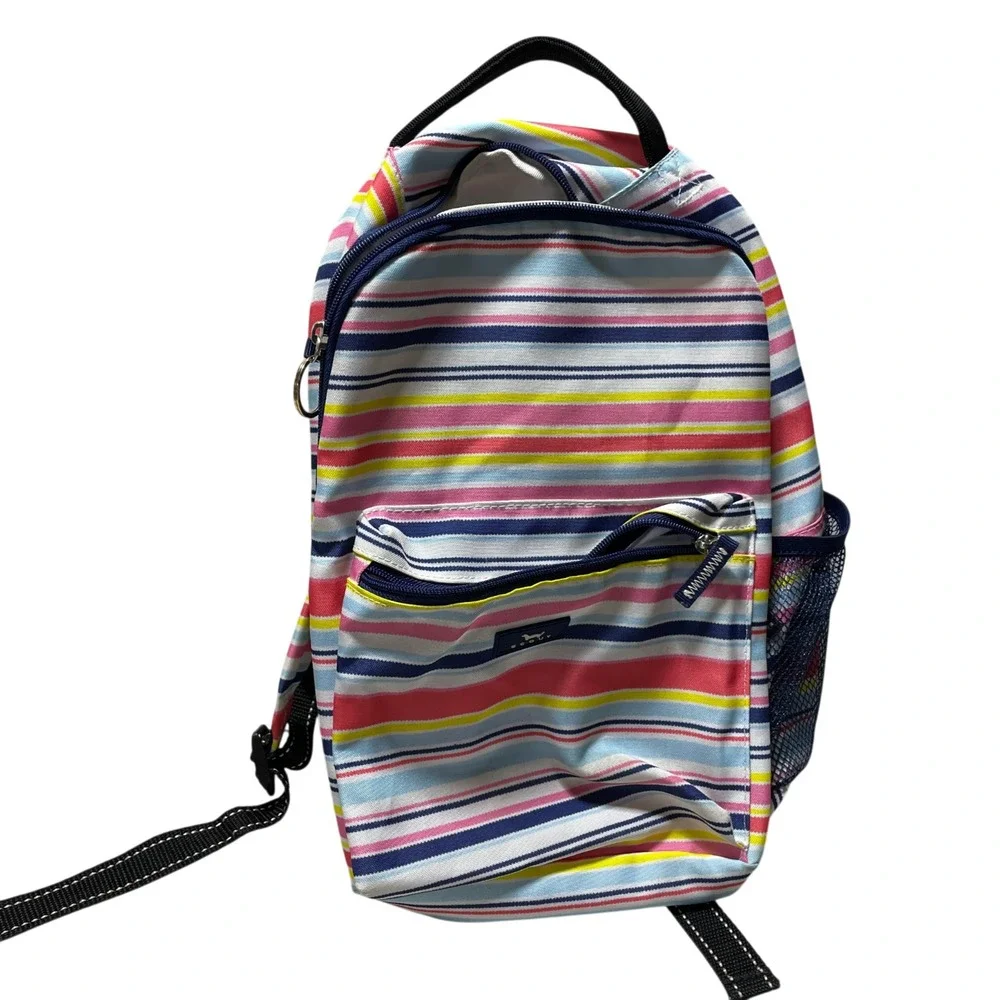 Scout Bags Pack Leader Backpack Colorful Striped Sidewalk Padded Shoulders